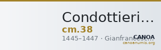 Condottieri Medals 38 — CANOA