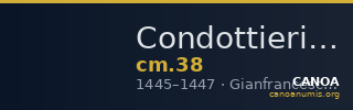 Condottieri Medals 38 — CANOA