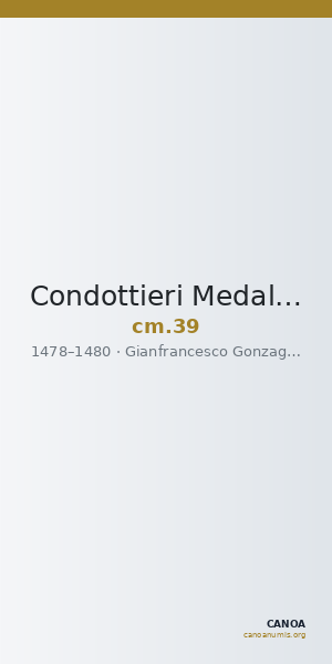 Condottieri Medals 39 — CANOA