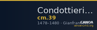 Condottieri Medals 39 — CANOA
