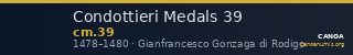 Condottieri Medals 39 — CANOA