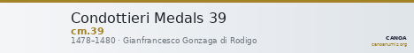 Condottieri Medals 39 — CANOA