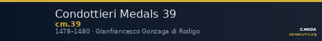 Condottieri Medals 39 — CANOA