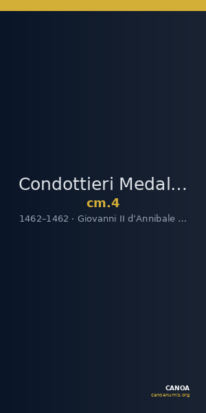 Condottieri Medals 4 — CANOA