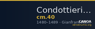 Condottieri Medals 40 — CANOA