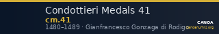 Condottieri Medals 41 — CANOA