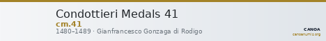 Condottieri Medals 41 — CANOA