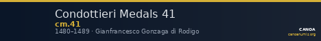 Condottieri Medals 41 — CANOA