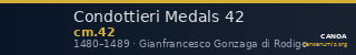 Condottieri Medals 42 — CANOA