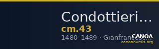 Condottieri Medals 43 — CANOA