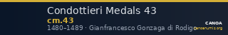 Condottieri Medals 43 — CANOA