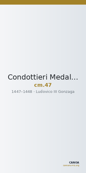 Condottieri Medals 47 — CANOA