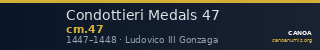 Condottieri Medals 47 — CANOA