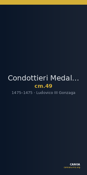 Condottieri Medals 49 — CANOA