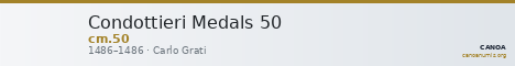 Condottieri Medals 50 — CANOA