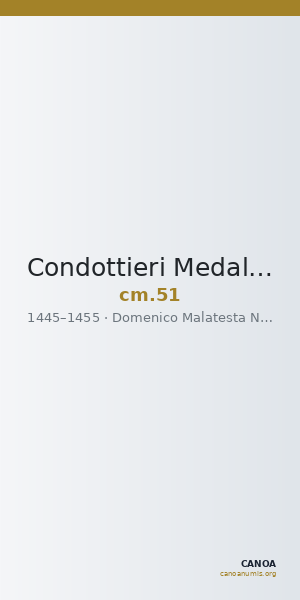Condottieri Medals 51 — CANOA