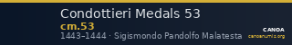 Condottieri Medals 53 — CANOA