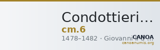 Condottieri Medals 6 — CANOA