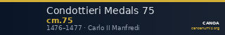 Condottieri Medals 75 — CANOA