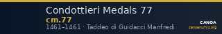 Condottieri Medals 77 — CANOA