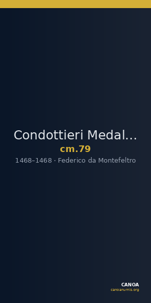 Condottieri Medals 79 — CANOA