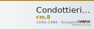 Condottieri Medals 8 — CANOA