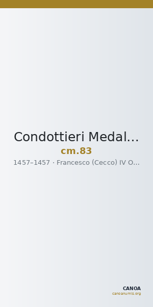 Condottieri Medals 83 — CANOA