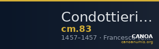 Condottieri Medals 83 — CANOA