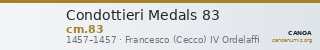 Condottieri Medals 83 — CANOA