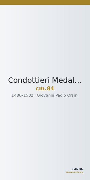 Condottieri Medals 84 — CANOA
