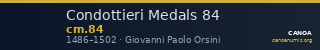 Condottieri Medals 84 — CANOA
