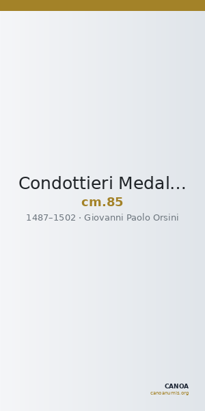 Condottieri Medals 85 — CANOA