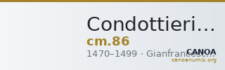 Condottieri Medals 86 — CANOA