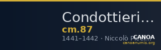 Condottieri Medals 87 — CANOA