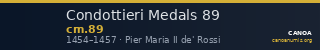 Condottieri Medals 89 — CANOA