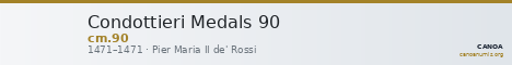 Condottieri Medals 90 — CANOA