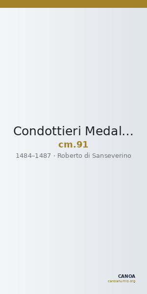 Condottieri Medals 91 — CANOA