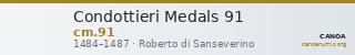 Condottieri Medals 91 — CANOA