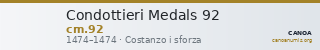 Condottieri Medals 92 — CANOA