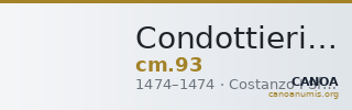 Condottieri Medals 93 — CANOA