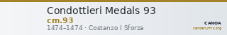 Condottieri Medals 93 — CANOA