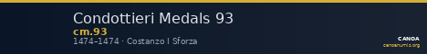 Condottieri Medals 93 — CANOA