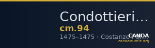 Condottieri Medals 94 — CANOA