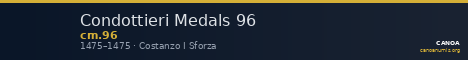 Condottieri Medals 96 — CANOA