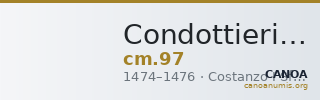 Condottieri Medals 97 — CANOA