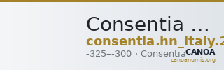 Consentia Historia Numorum Italy 2073 — CANOA