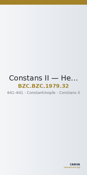 Constans II — Hexagram (Constantinople, 641) — CANOA