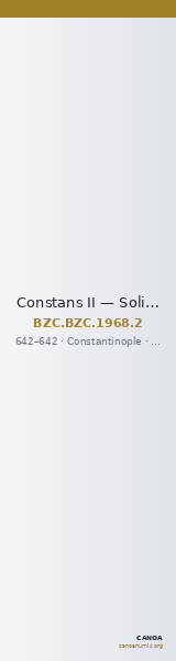 Constans II — Solidus (Constantinople, 642) — CANOA