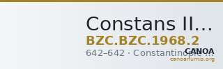 Constans II — Solidus (Constantinople, 642) — CANOA