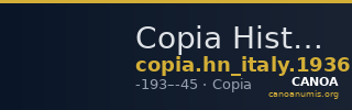 Copia Historia Numorum Italy 1936 — CANOA